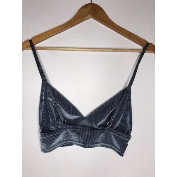 Victoria's Secret Blue Corduroy Style Small Bra Bralette - Picture 5 of 6